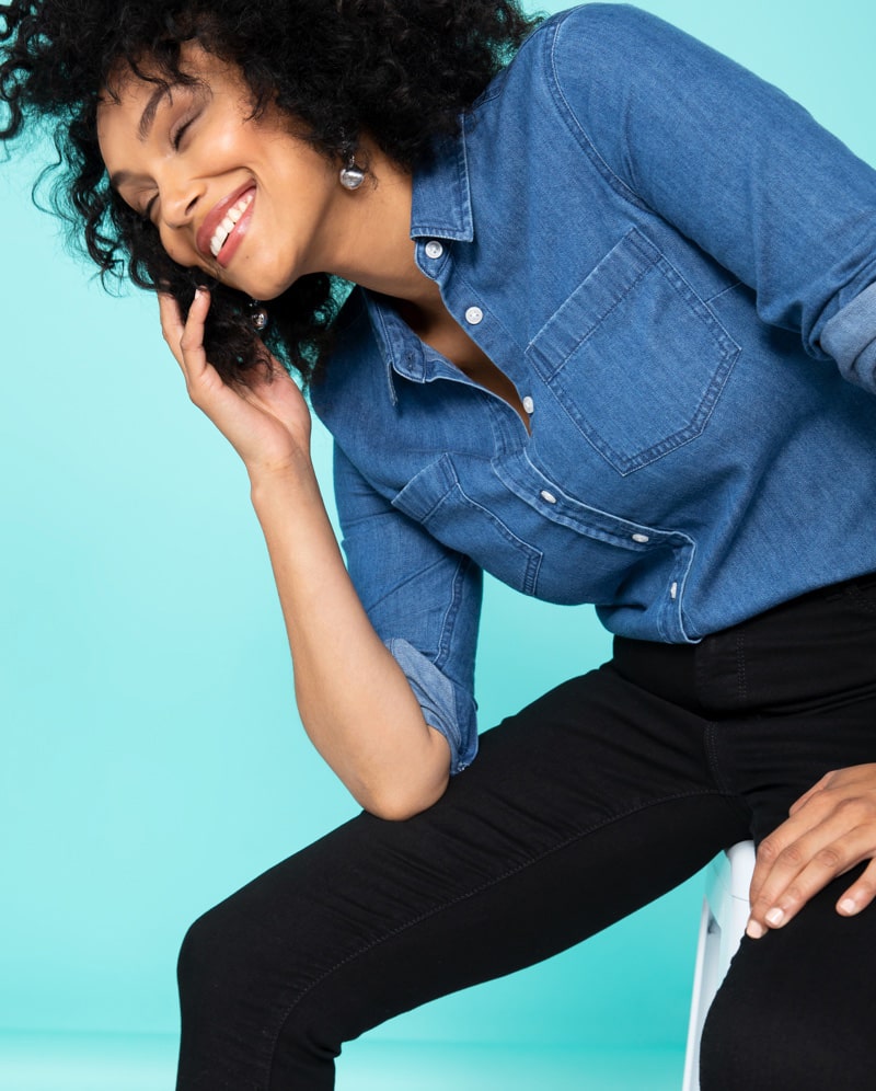 remade april denim chambray